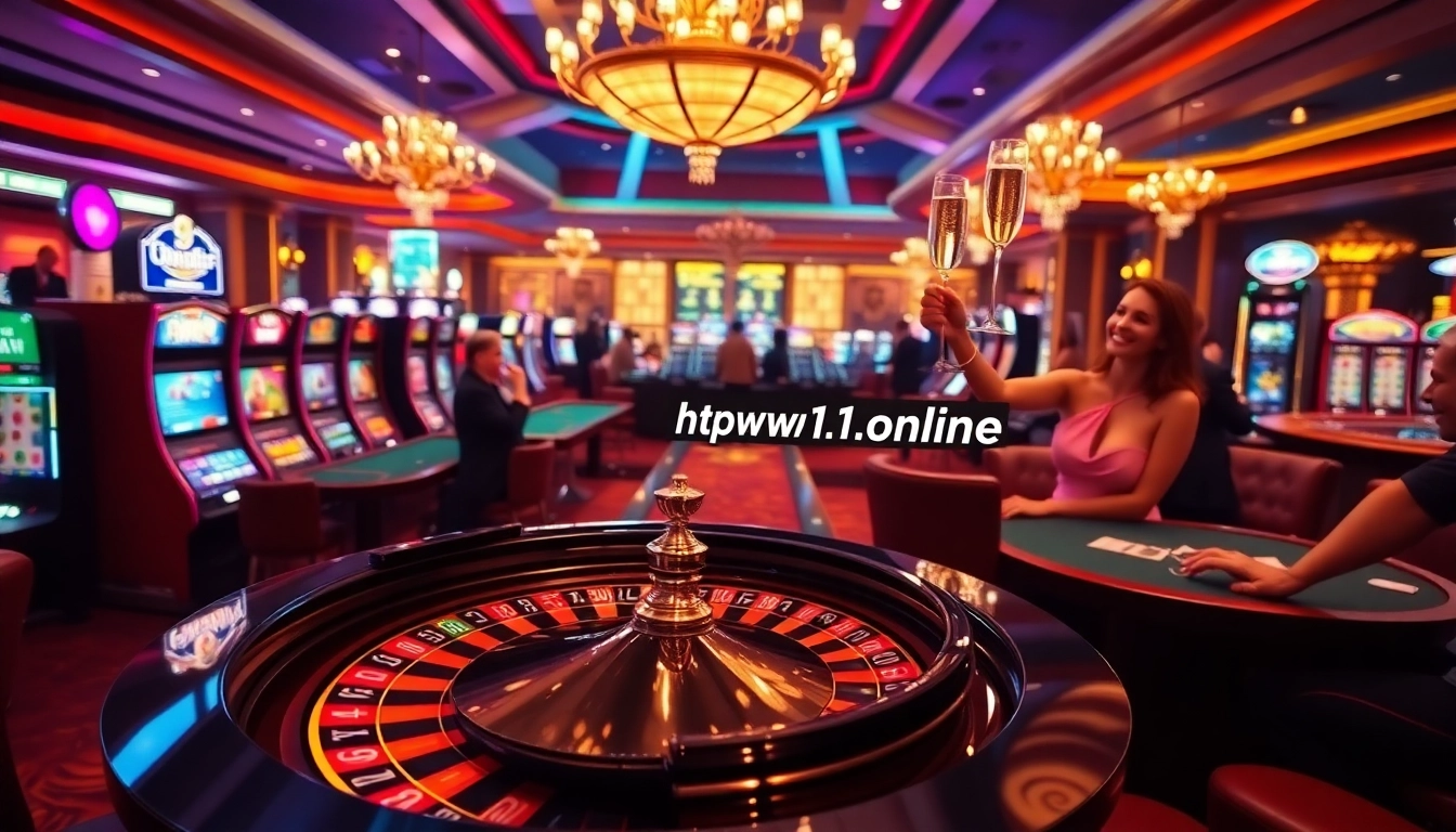 Exciting casino vibe at https://9win1.online/ with players celebrating wins and engaging with games.