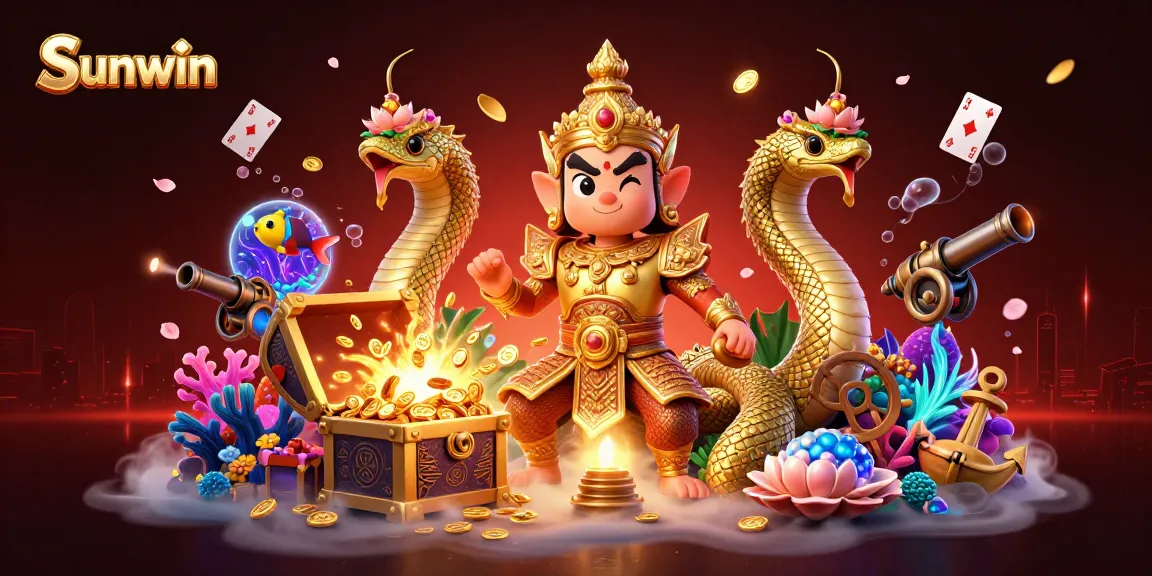 Engage with Sunwin's vibrant casino adventure featuring temple guardians and treasures.