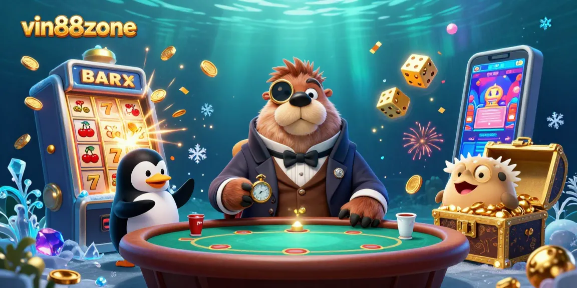 Experience top-notch gambling excitement at vin88zone with a vibrant underwater casino scene.