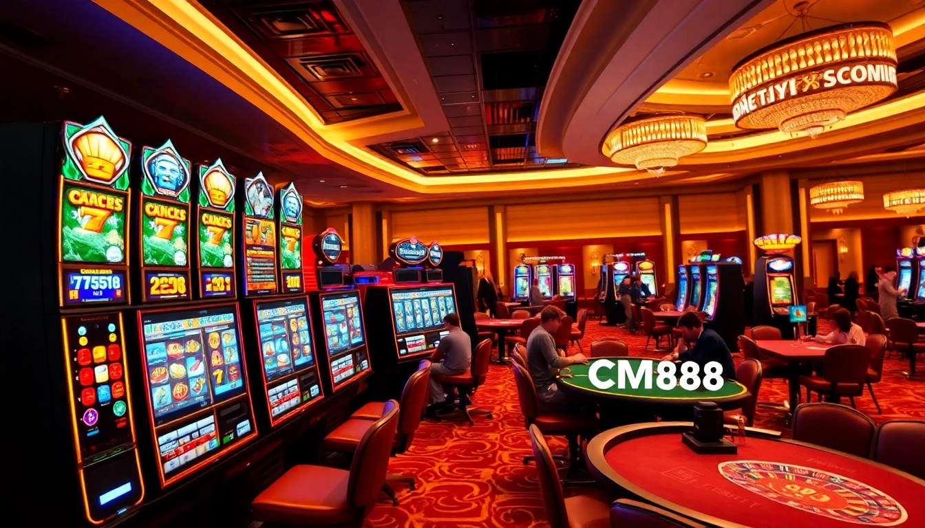 Experience thrilling gameplay at https://cm88bet.us/no-hu-cm88/ with exciting slot machines and vibrant casino atmosphere.