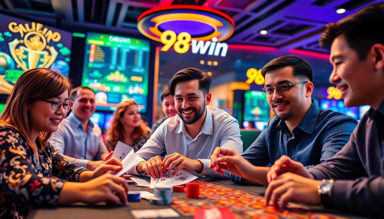 Experience the thrill of 98win's online casino with vibrant games and engaging players.