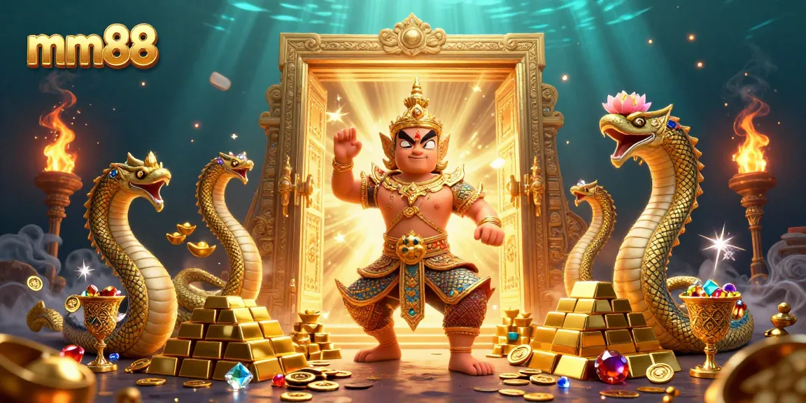 Experience epic gaming at mm88 with striking characters and lavish treasures in a 3D casino world.