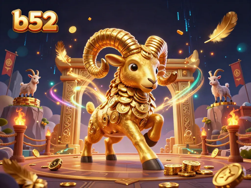 B52 players engage in thrilling casino games surrounded by gold coins and dramatic elements.