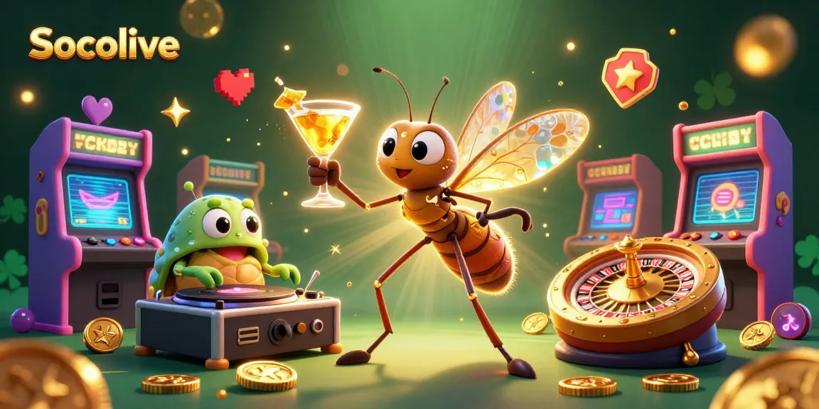 Socolive enhances gaming excitement with vibrant 3D casino characters and interactive elements.