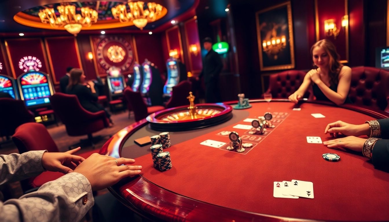 Showcase an exciting casino scene featuring GG88 poker chips and a roulette wheel in action.