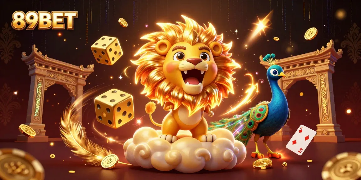 Engage with 89BET's vibrant casino atmosphere through this dynamic 3D illustration featuring lively characters and elements.