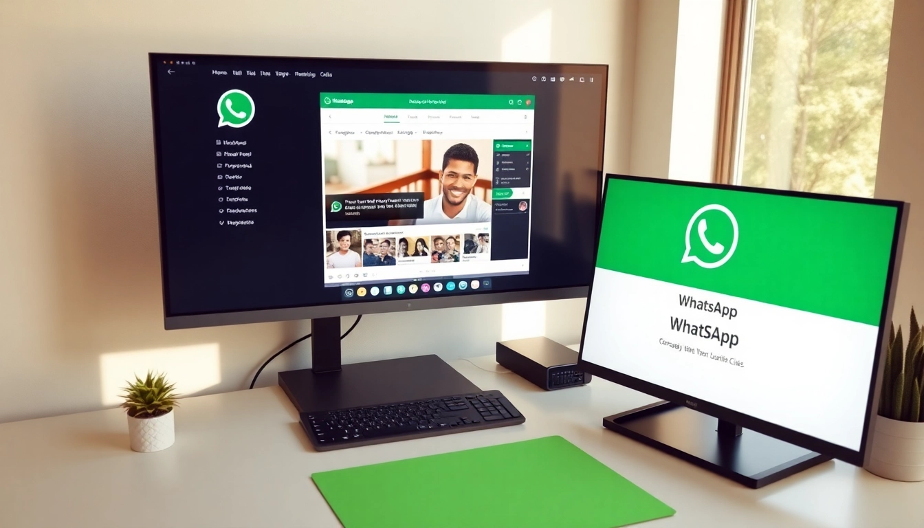 Experience the convenience of WhatsApp网页版 with a user-friendly interface on a desktop.