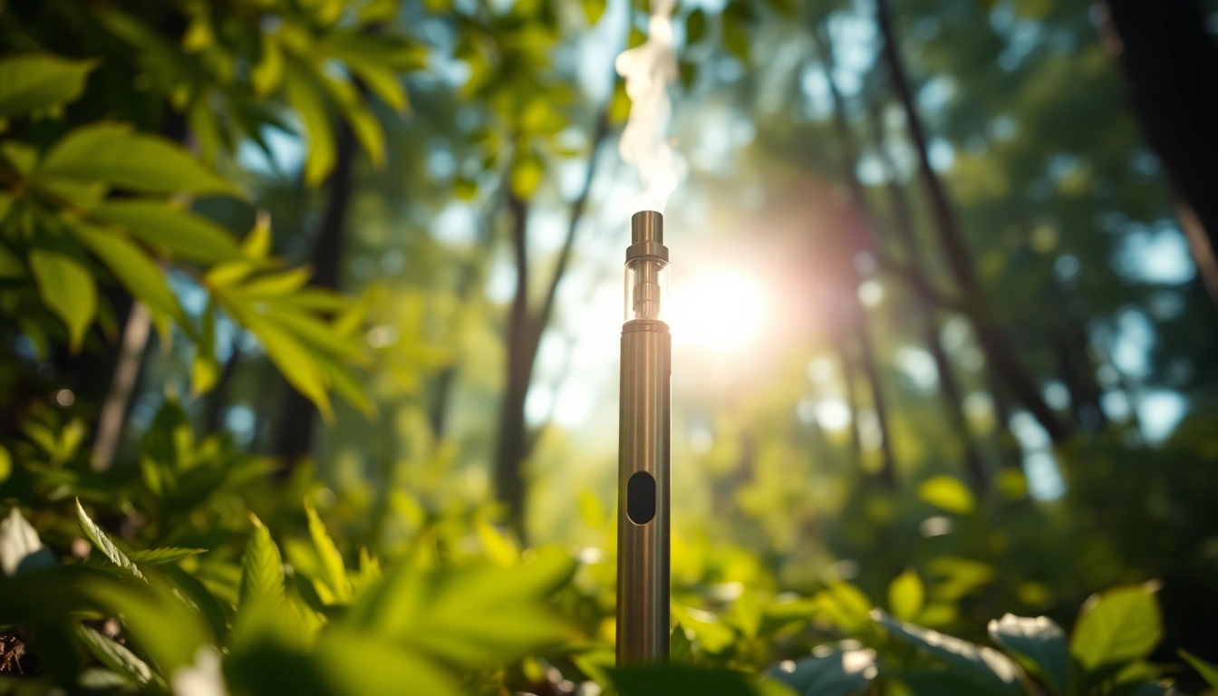Find where to buy dmt in a tranquil forest setting with a DMT vape pen.