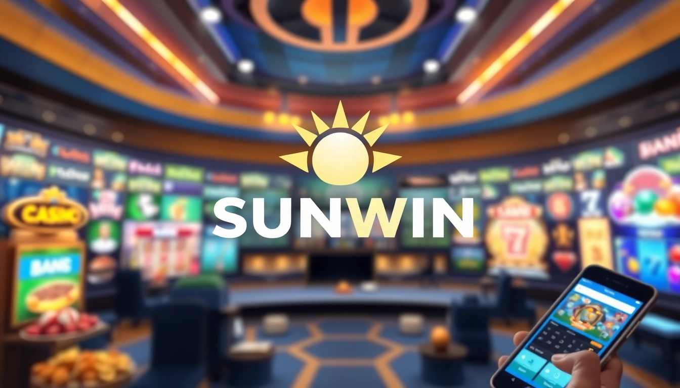 SUNWIN online betting platform interface showcasing diverse gaming options and engaging design