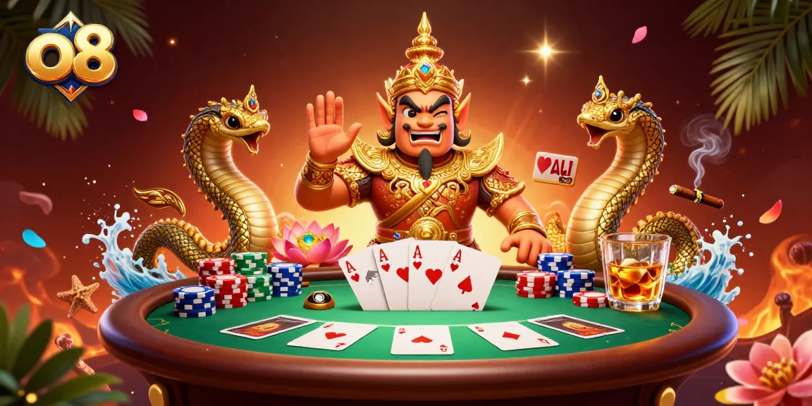 Experience thrilling poker action with o8’s vibrant casino scene featuring impressive guardians.
